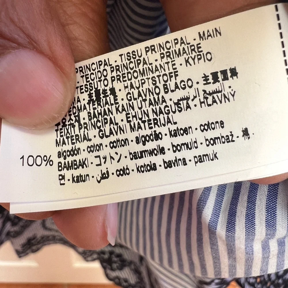 Zara Smocked Off Shoulder Maxi Dress Embroidered Cottagecore Coastal - Picture 5 of 7